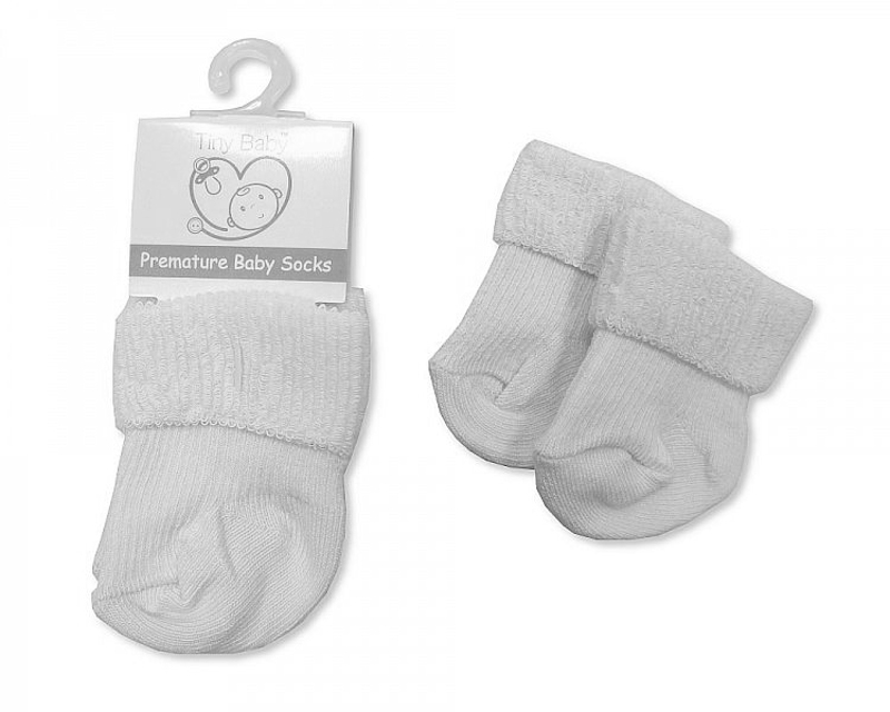 Tiny Baby pb-20-470w 5035320201702 TBLBW20-470W Roll Over Socks (Premature)