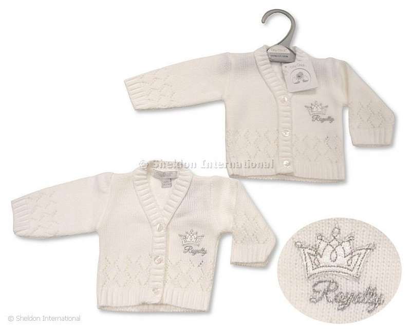 Tiny Chick 5035320459294 LBWTC20-929 "Royalty" Cardigan (3-8lbs)