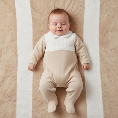 LD012Be  Cotton Classic Collar All in One   (0-9m)
