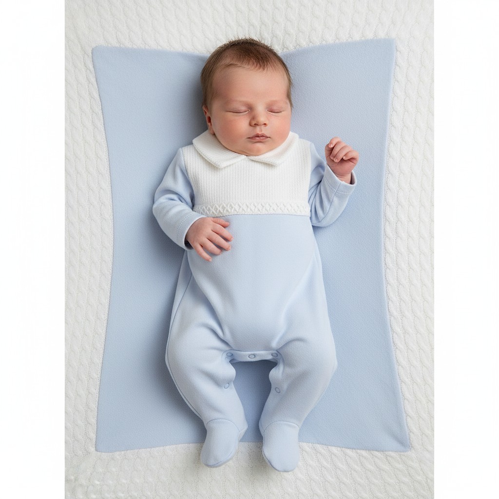 Little Dreams LD012BABYPINK * LD012S Cotton  Classic Collar All in One  (0-9m)