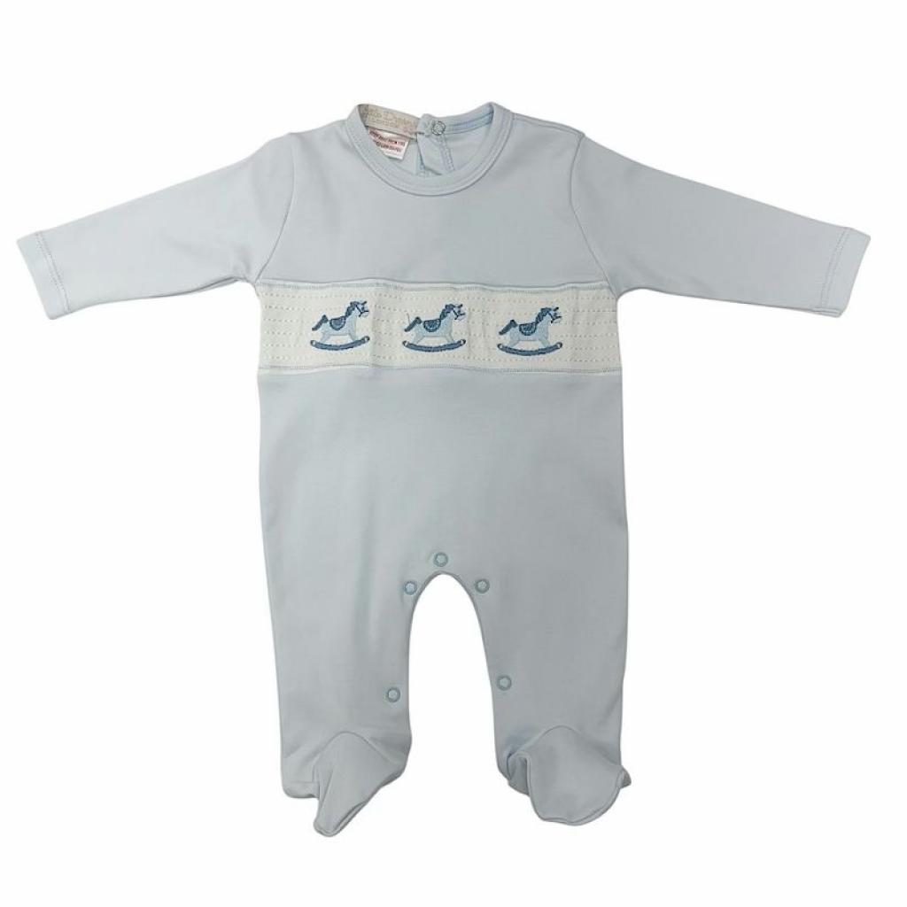 Little Dreams LD10087WS * LD10087S Sky Smocked Rocking Horse All In One  (0-9m)
