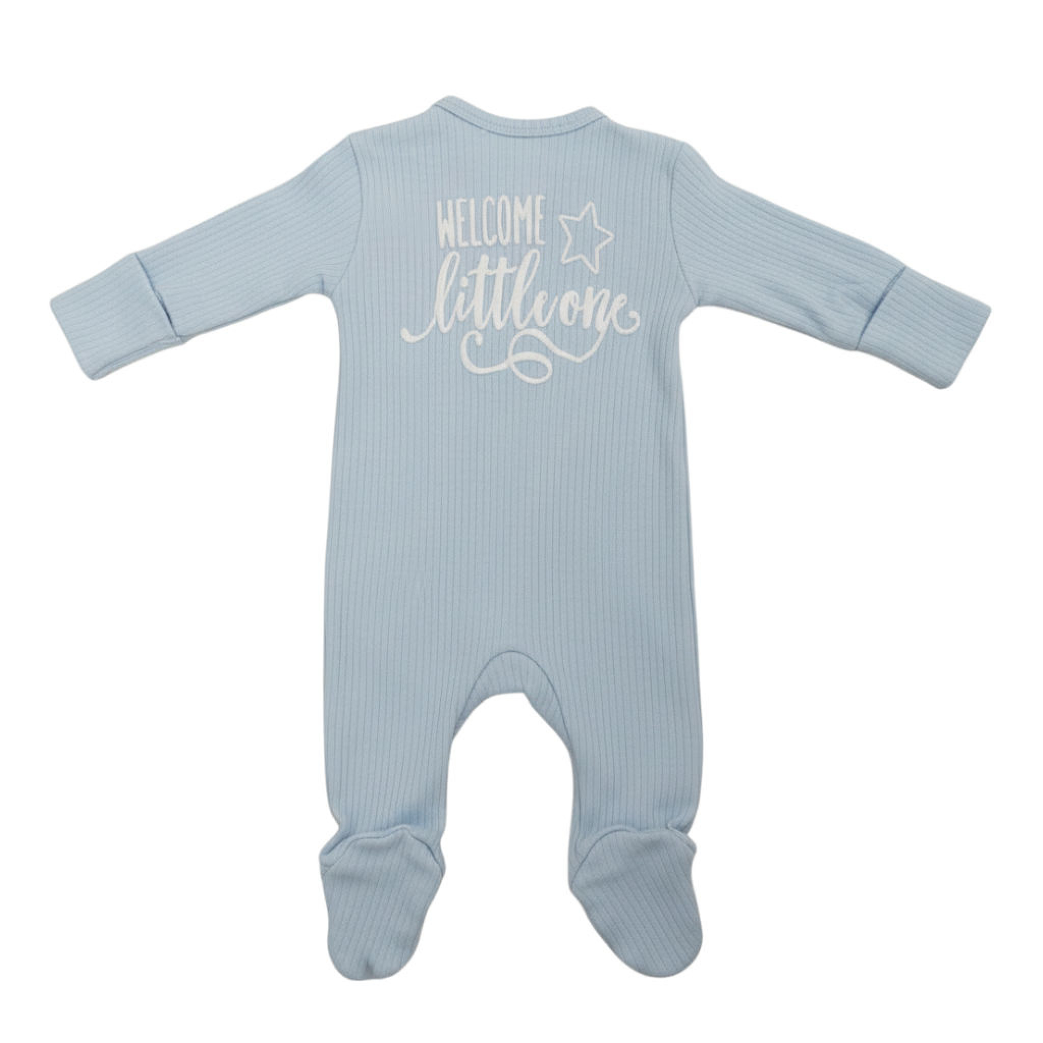 Little Dreams 10099 * LD10099S "Welcome" Ribbed Zipped All In One (0-9m)