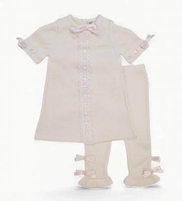 Little Dreams 212021 IVORY * LD212021IV Fine Knit Spanish Leggings Set (9-24 months)