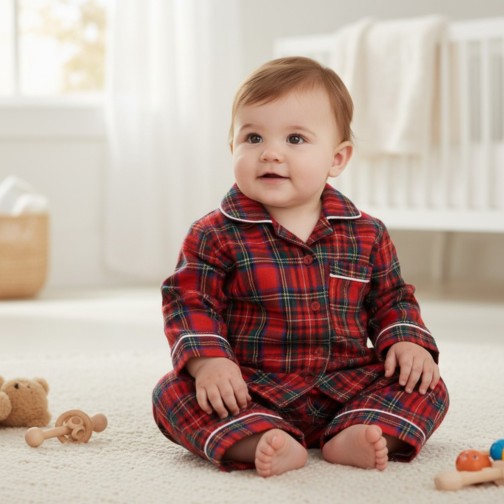 Little Dreams China * LD3159 Tartan Pyjamas ( 0-24 months)