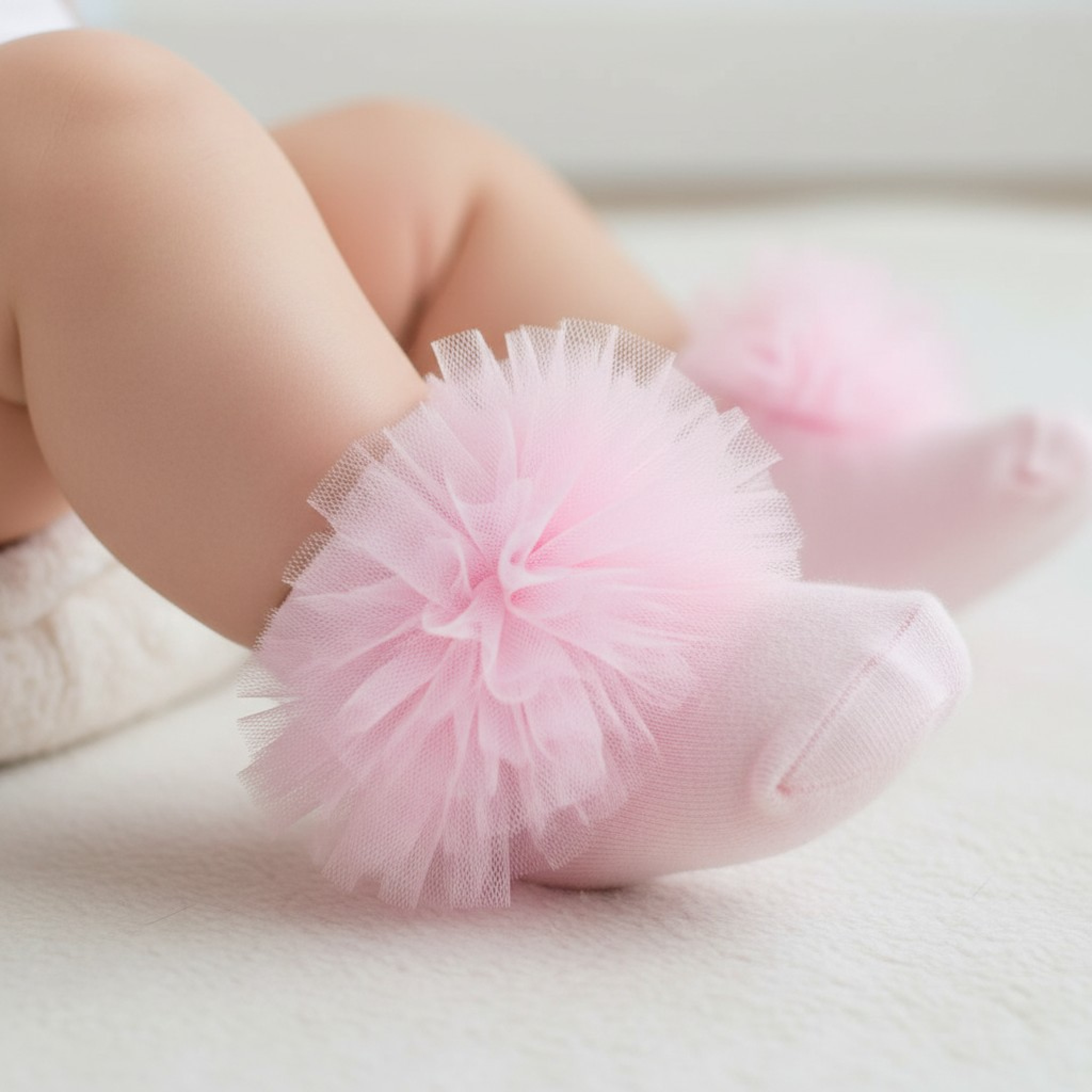 Little Dreams   LD3480-P Pink Tutu Ankle Socks (Choose Size 0-24)
