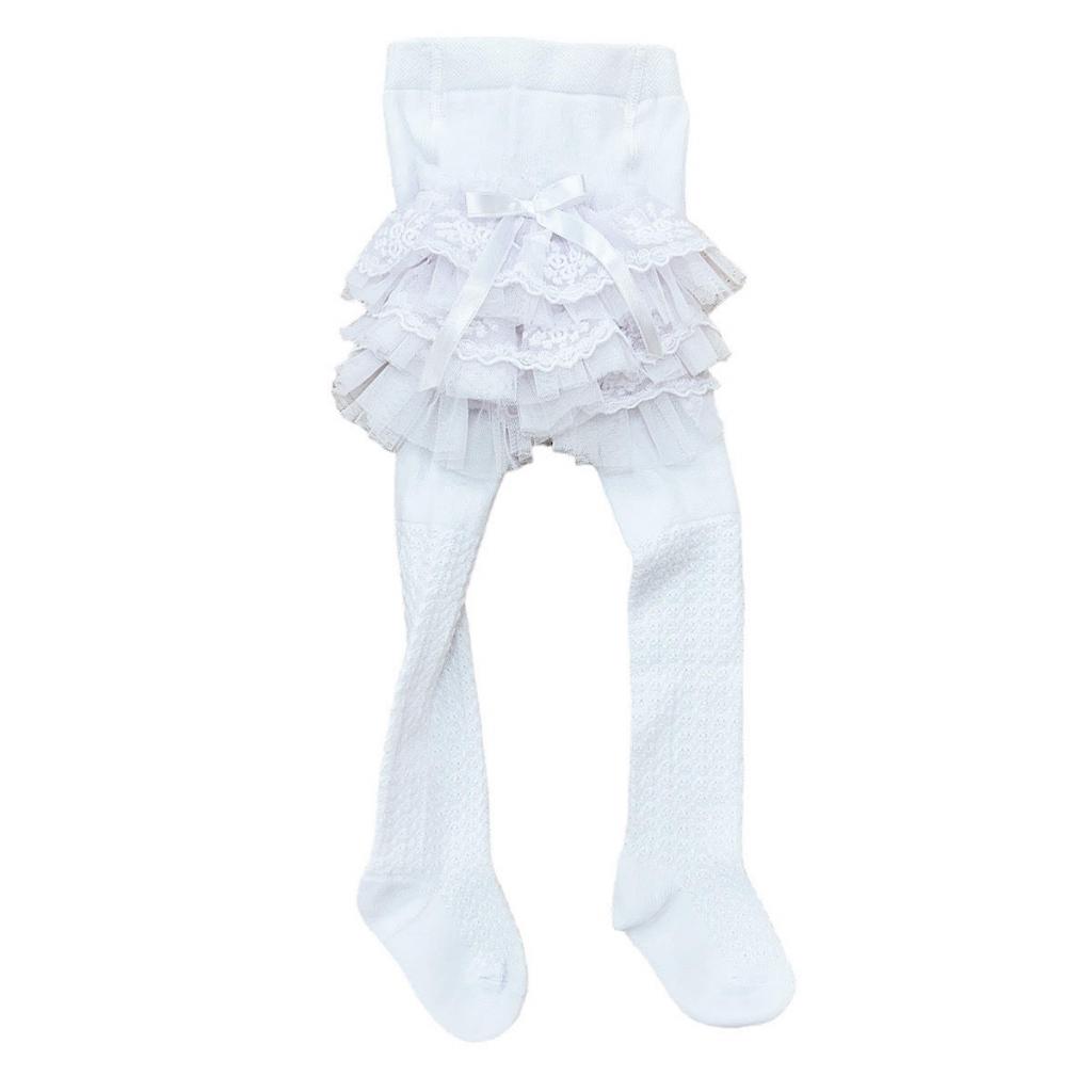 Little Dreams  * LD5237-W White frilled tights (choose)