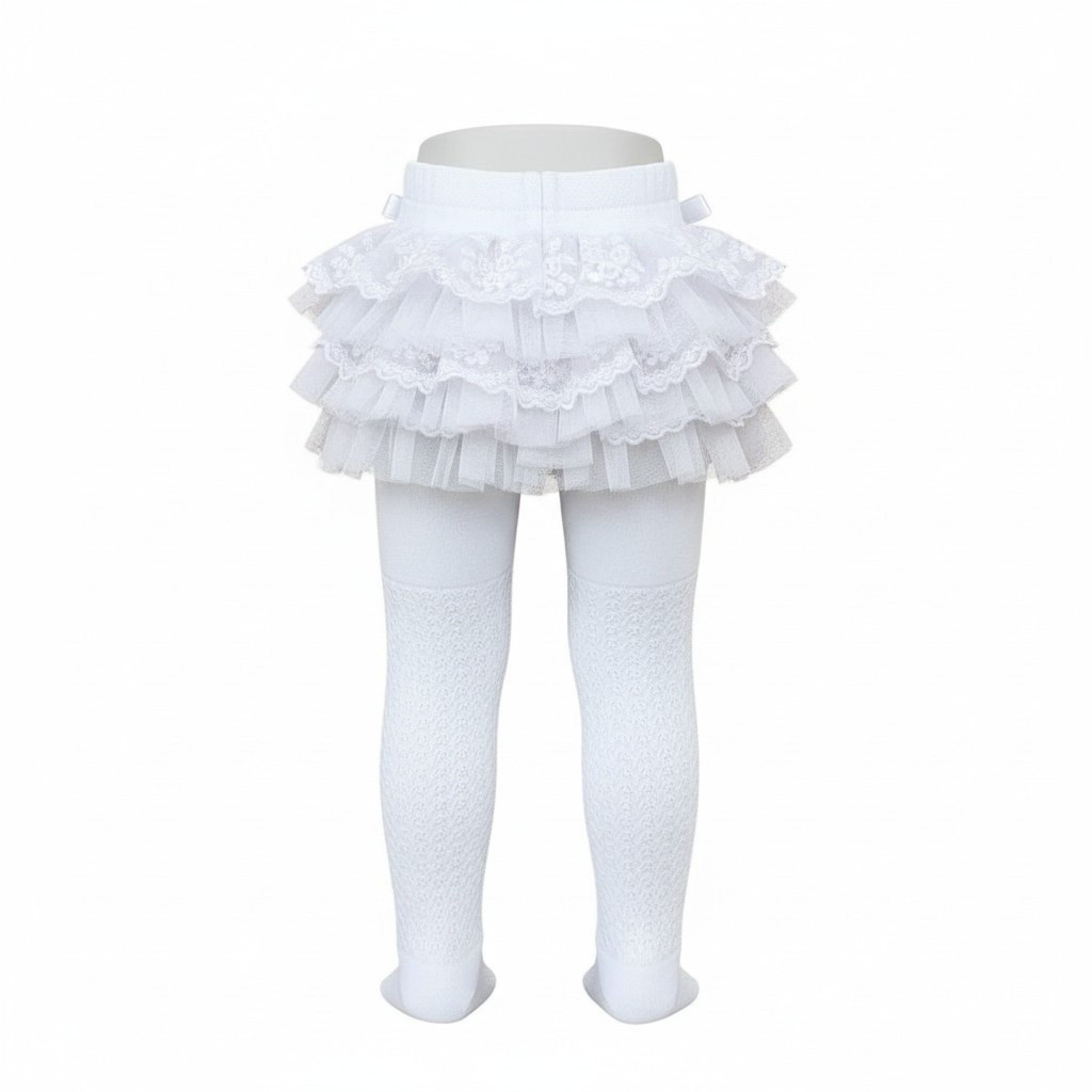 Little Dreams  * LD5237W White frilled tights (choose)
