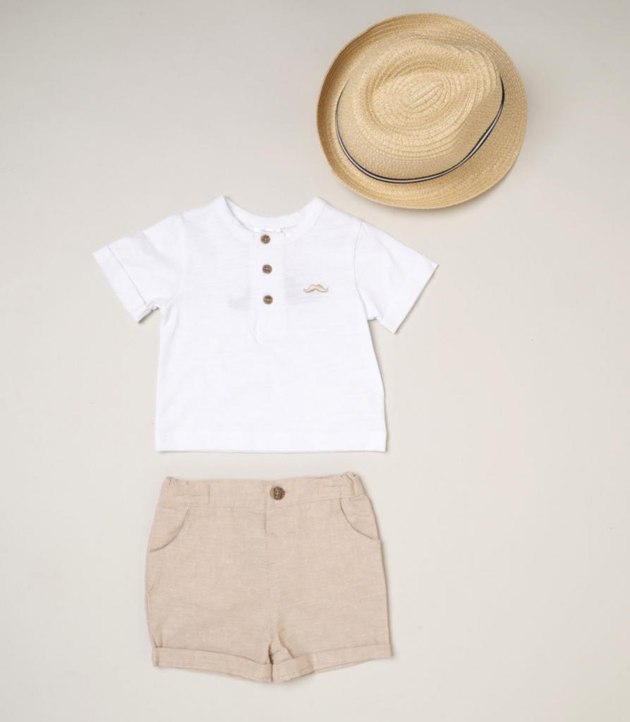 Little Gent D07162  LGD07162 Outfit with hat (3-24 months)