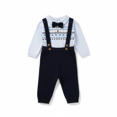 Little Gent E07664  LGE07664 Dungaree Knit set(0-12 months)