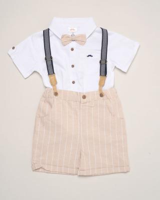 Little Gent G11531INF * LGH13739A  Bow Tie Set with Braces (9-24 months)