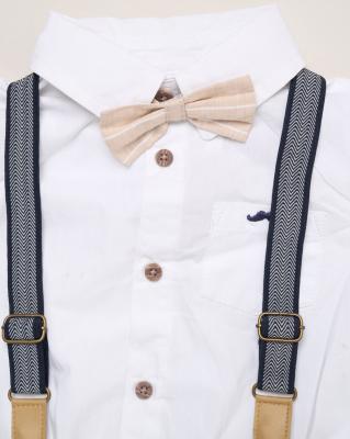 Little Gent G11531INF * LGH13739A  Bow Tie Set with Braces (9-24 months)