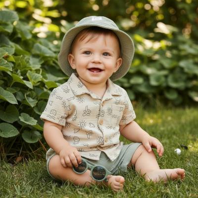 LI123277  Tropical Shirts, shorts hat and glasses  (0-9 months)