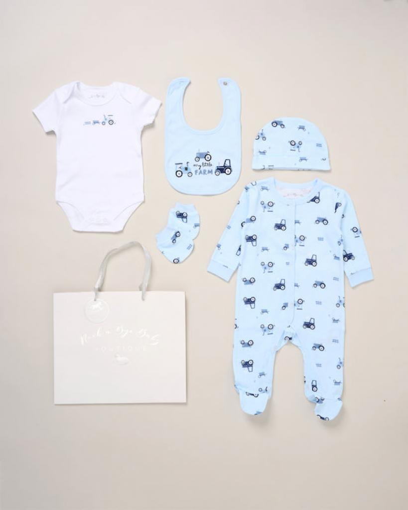 Rock a bye baby F10000NB * RB10000  "My Little Farm" 5 Piece Layette Set (Nb-6 months)
