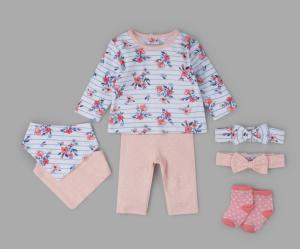 Lily & Jack China * LJ21443 Floral Seven Piece ( 0-18 months)