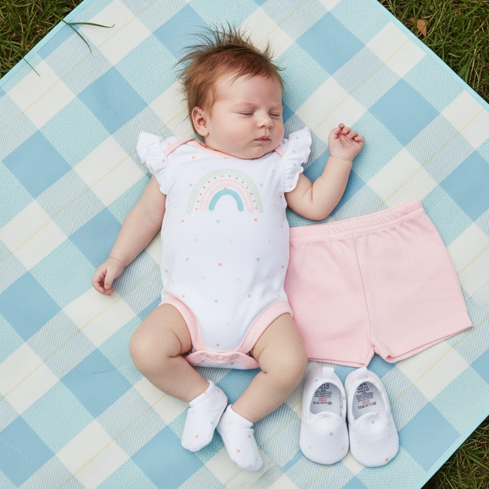 Lily & Jack B04172 * LJB04172-P Rainbow set and shoe (0-9 months)