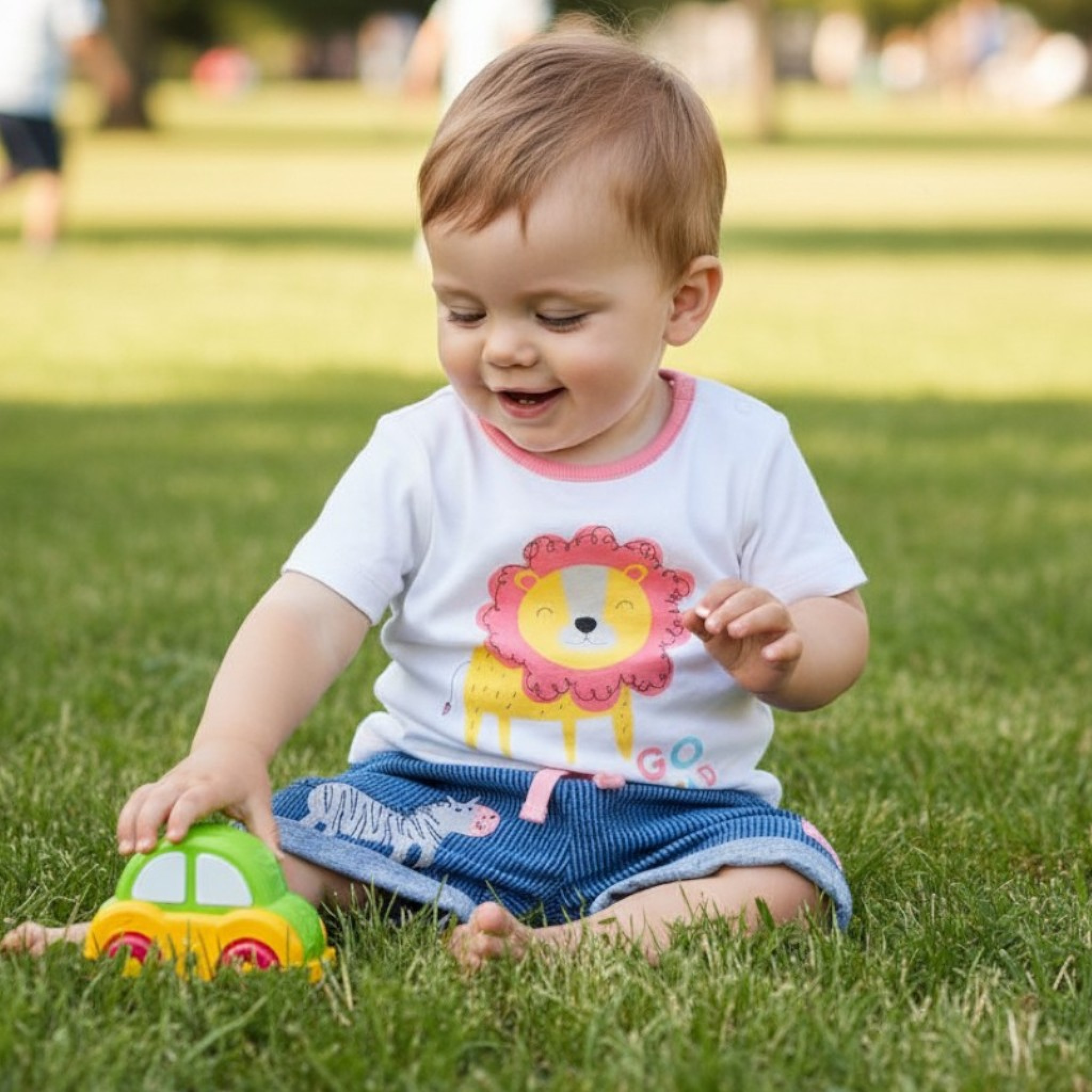 Lily & Jack B04599  LJB04599N Go Wild Stripe Shorts Set (3-18 months)