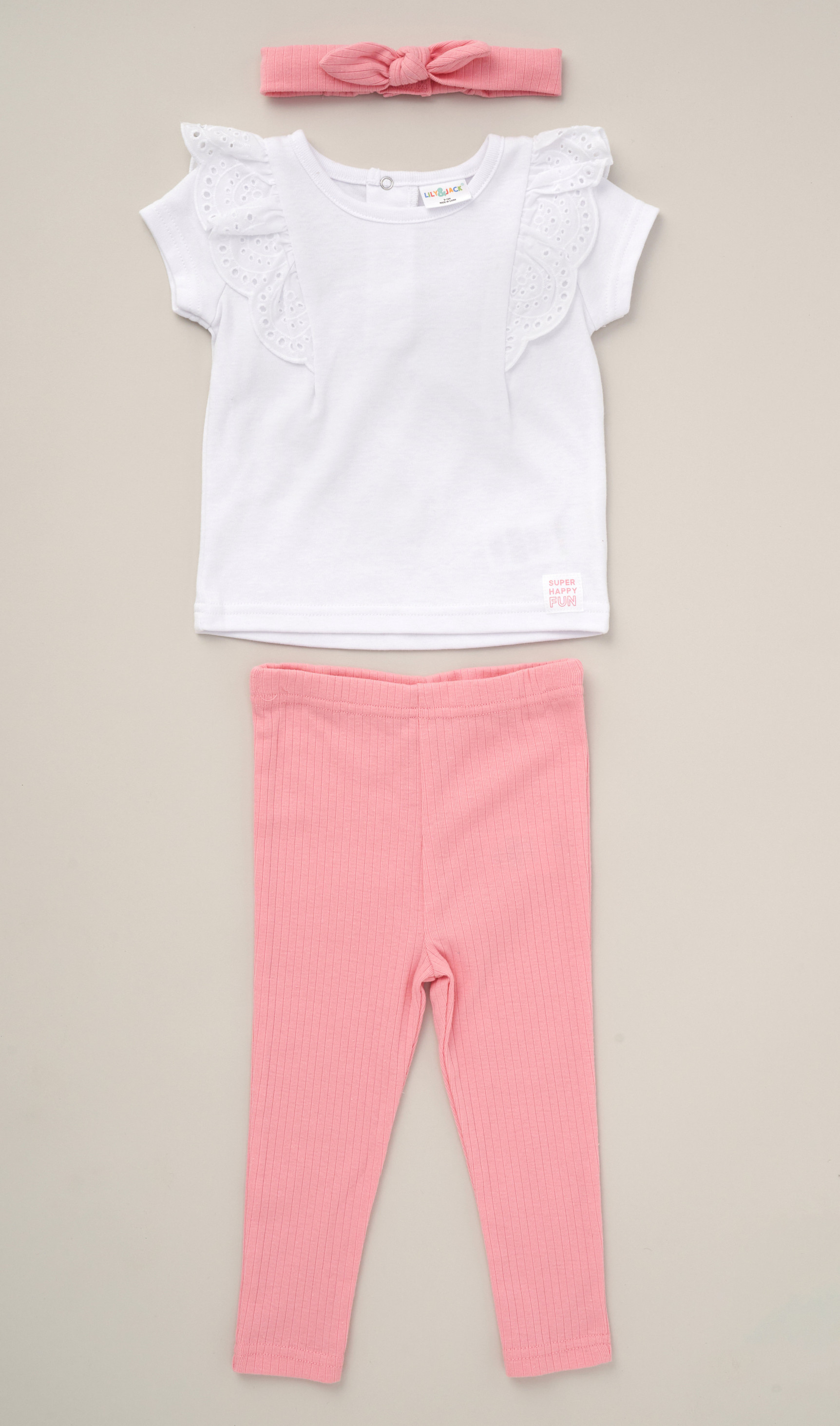 Lily & Jack D07265  LJD07265 Broderie Anglaise Legging Set ( 9-24 months)