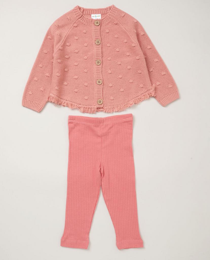 Lily & Jack E07930 * LJE07930B Knitted Fringed Set (2-5 years)