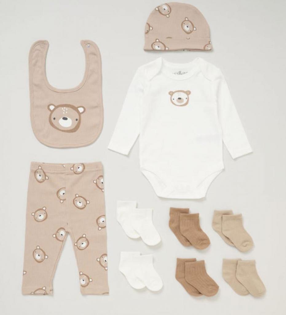 Lily & Jack E08372  LJE08372 "Bear" 10 Piece Gift Set (Newborn-6 months)