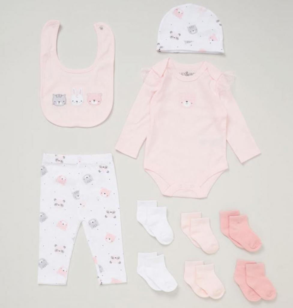 Lily & Jack E08406  LJE08406 "Animals" 10 Piece Gift Set (Newborn-6 months)