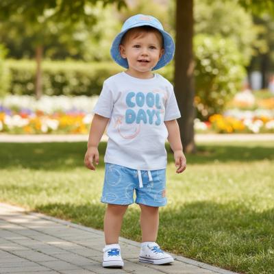 LJF09115-B "Cool Days" Sun Hat and Shorts Set (9-24 Months)