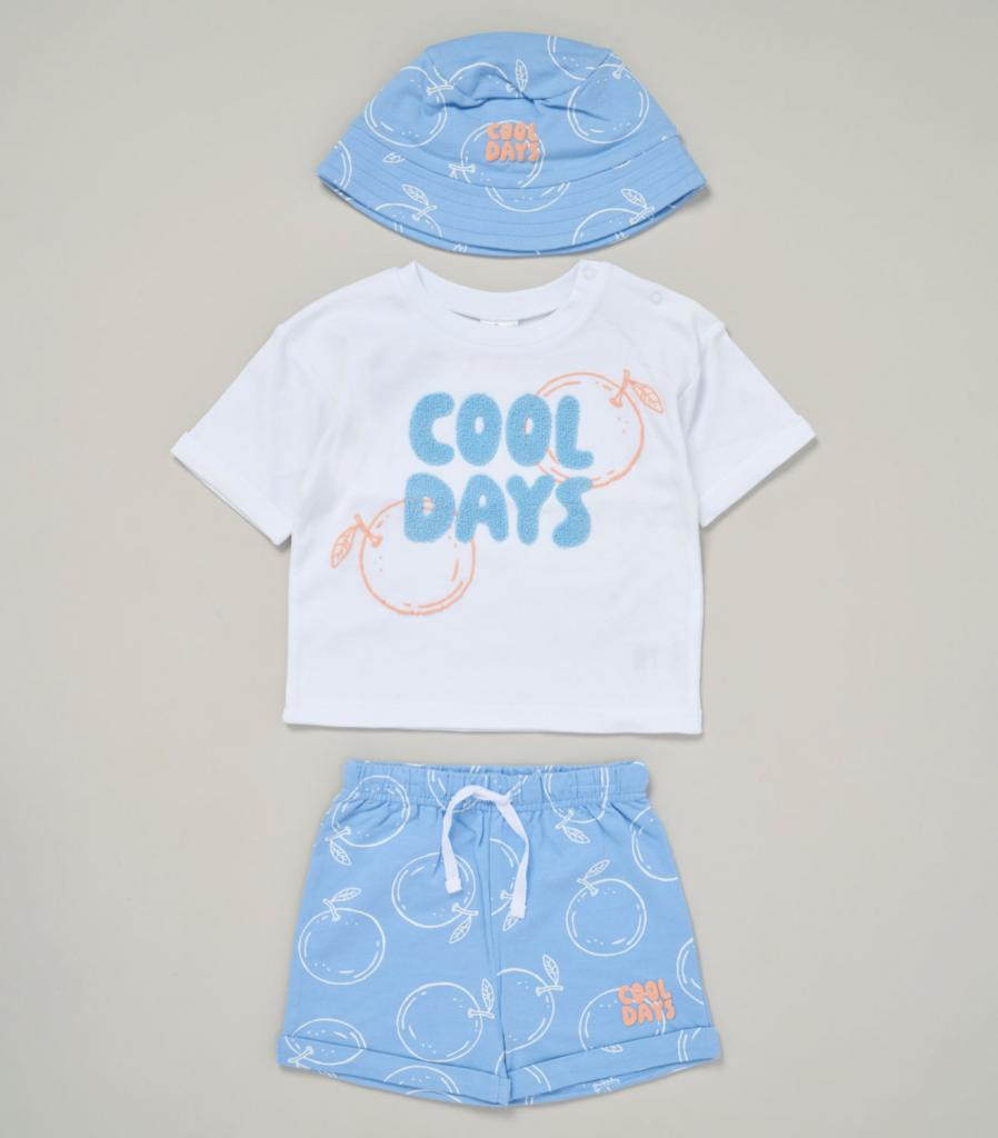 Lily & Jack F09115 INF 5056756555351 LJF09115B "Cool Days" Sun Hat and Shorts Set (9-24 Months)