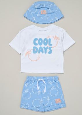 Lily & Jack F09115 INF 5056756555351 LJF09115-B "Cool Days" Sun Hat and Shorts Set (9-24 Months)