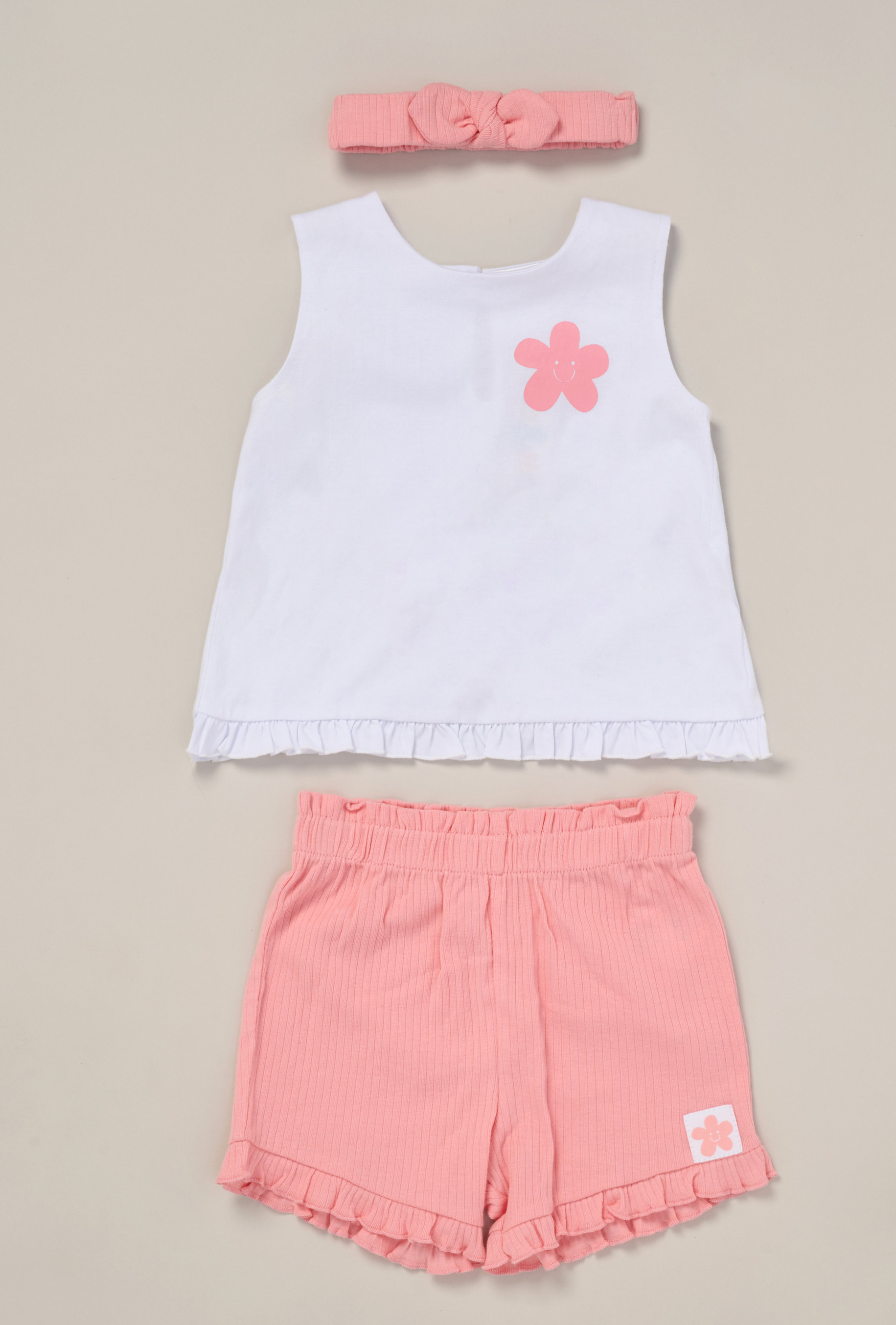 Lily & Jack F09156 NB 5056756554378 LJF09156B Wrap Back Shorts Set (9-24 months)