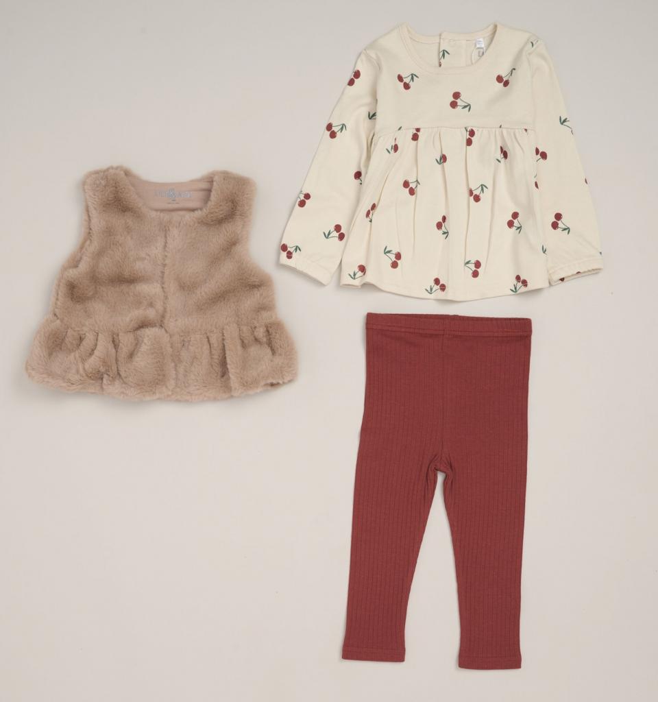 Lily & Jack G10868 * LJG10868B Cherry Gilet Set( 2-5 years)