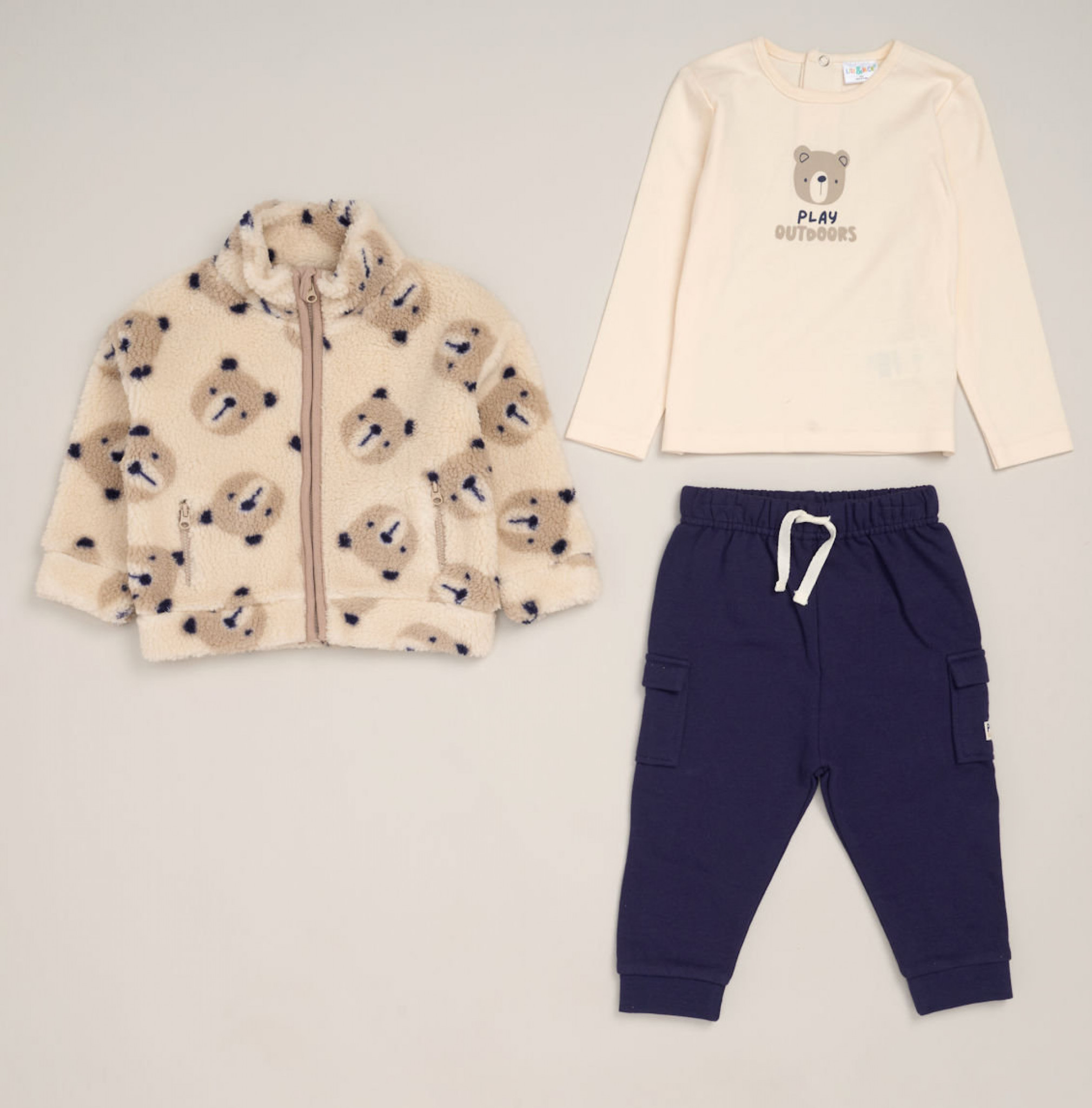 Lily & Jack G11049INF * LJG11049A TeddyThree Piece Set - bodysuit (12-24 months)
