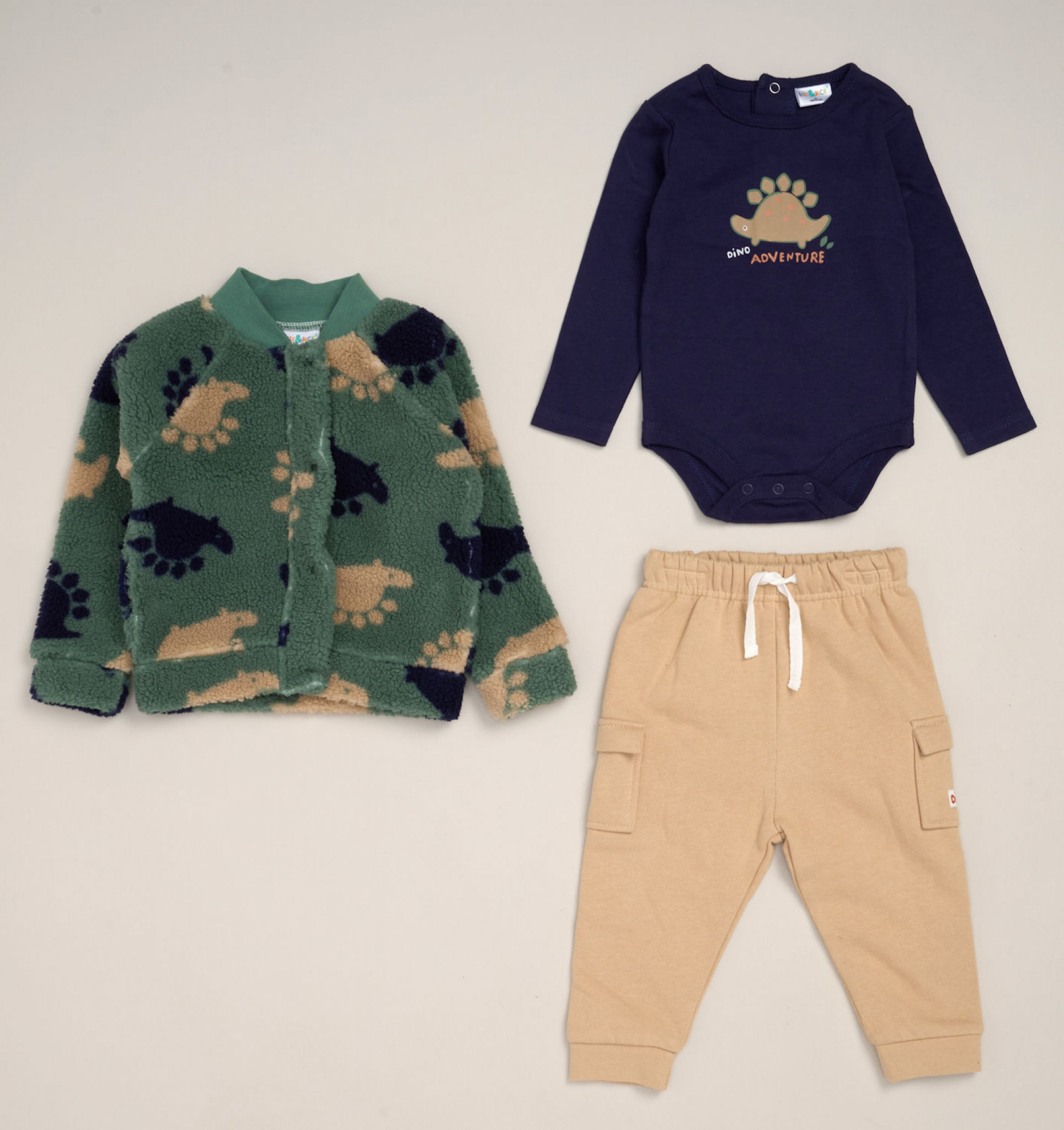 Lily & Jack G11548INF * LJG11548A Stegasaurus Three Piece Set (12-24 months)