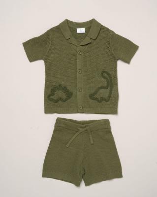 Lily & Jack H13283INF * LJH13283A True Knit Dinosaur Cotton Set(9-24 months)