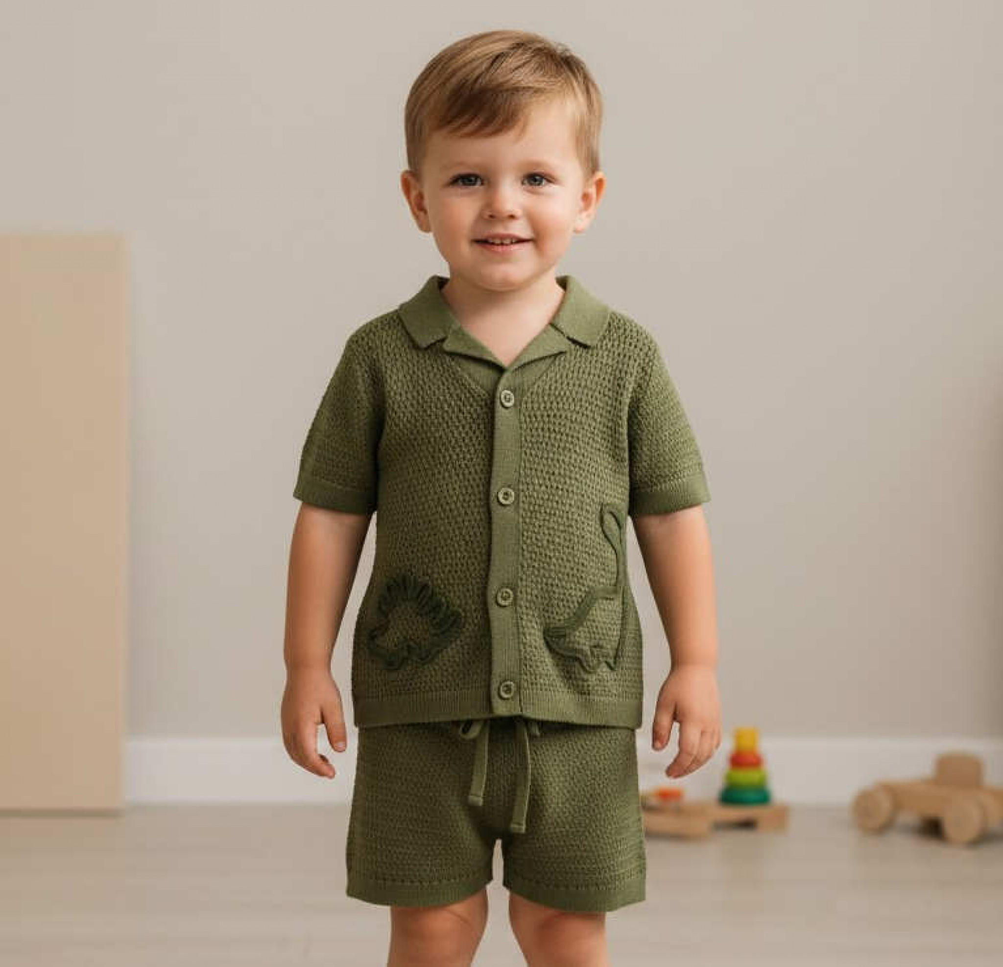 Lily & Jack H13283TOD * LJH13283B True Knit Dinosaur Cotton Set(2-4 years)