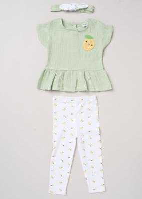 Lily & Jack H13891 INF * LJH13891 Cheesecloth Lemon Set (9-18 months)