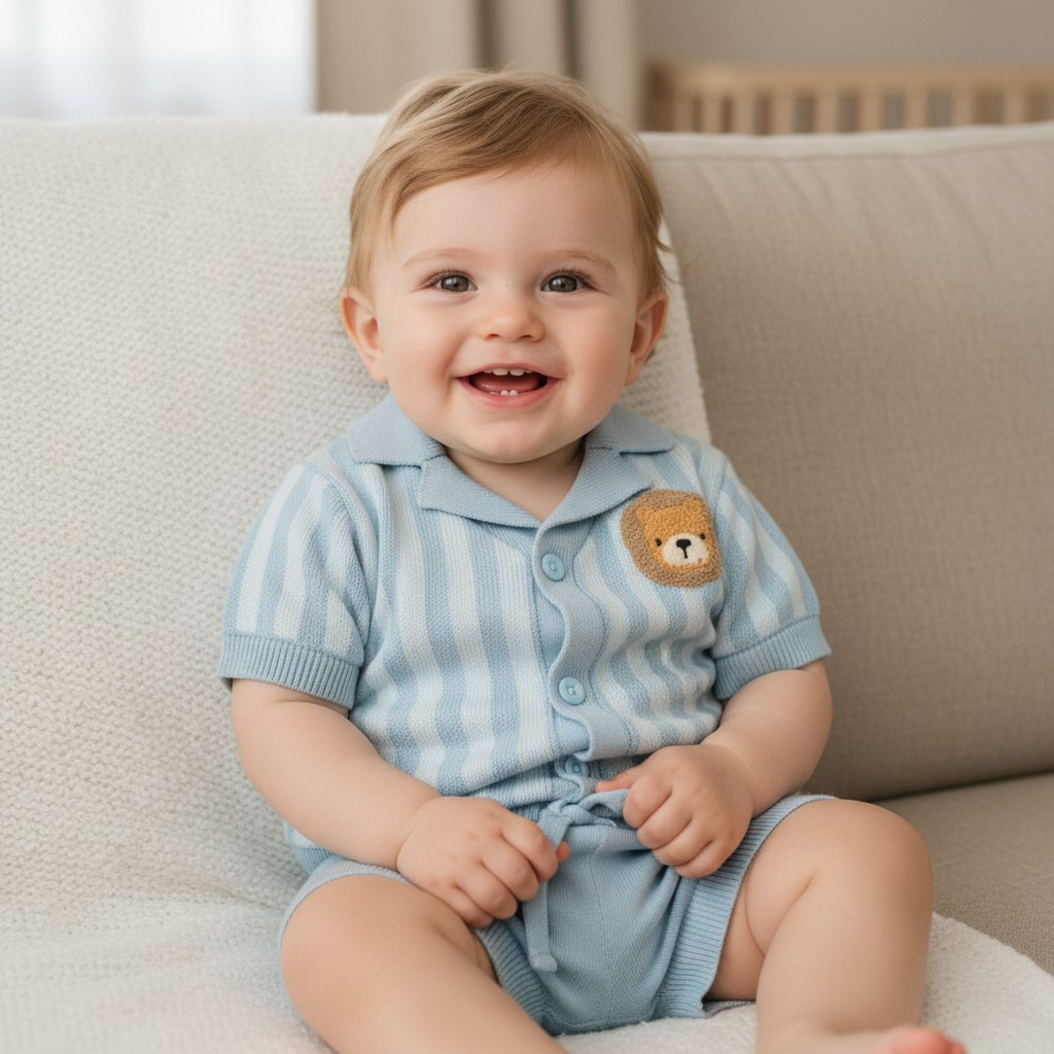 Lily & Jack H13856INF * LJH14016A Lion True Knit Two Piece (9-24 months)