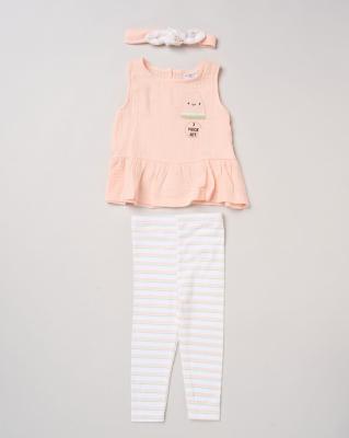 Lily & Jack H14325 INF * LJH14325-B Cheesecloth Water Melon Set (9-18 months)