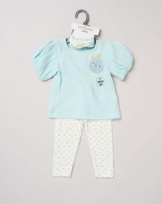 Lily & Jack H14327 INF * LJH14327-B Cheesecloth Blueberry Set (9-18 months)