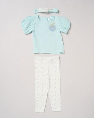 Lily & Jack H14327 INF * LJH14327-B Cheesecloth Blueberry Set (9-18 months)