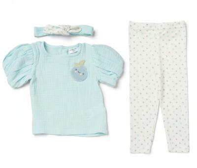 Lily & Jack H14327 INF * LJH14327B Cheesecloth Blueberry Set (9-18 months)