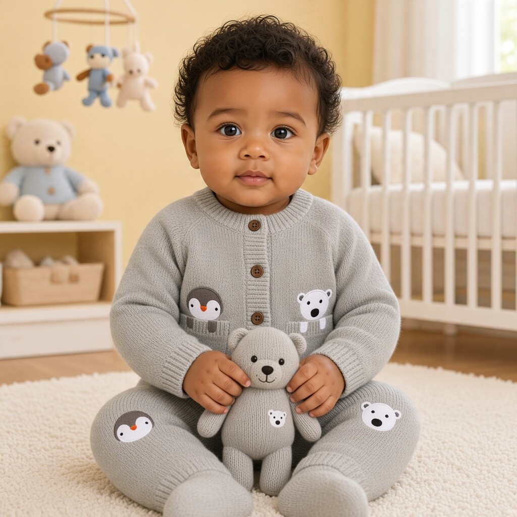 Lily &amp; Jack J15588 * LJJ15588 True Knit Cardigan & Trousers (0-9 months)