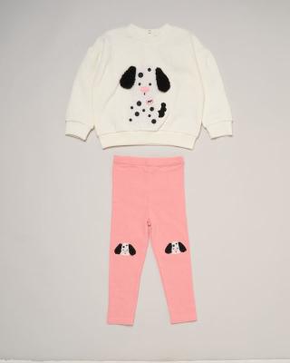 LJJ16524  "Dalmation Puppy" Top and Trousers  (9-24 months)