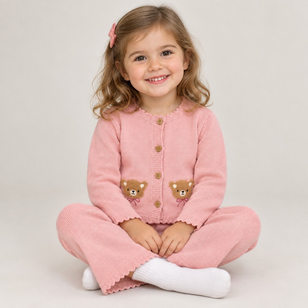 Lily & Jack J16739 * LJJ16739P Teddy knit top and trousers( 2-4 years)