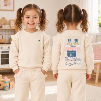 LJJ16876   Flower and Frills Jog Set  (2-4 years)
