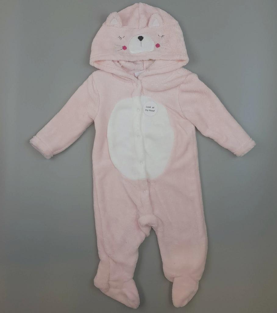 Lily & Jack  5055578172883 LJQ17569A Animal coral fleece onesie (0-12 months)