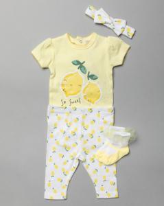 Lily & Jack T19969 5060286765005 LJT20792 4 Piece set Lemon(0-12 months)