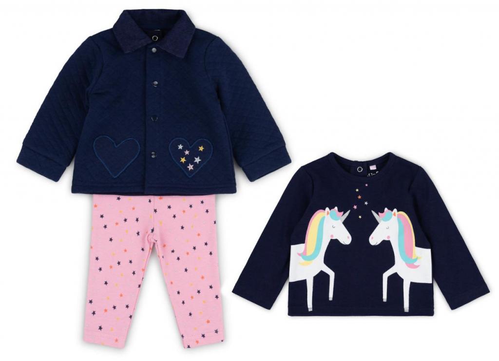 Lily & Jack China * LJV21345n Unicorn three piece (3-24 months)