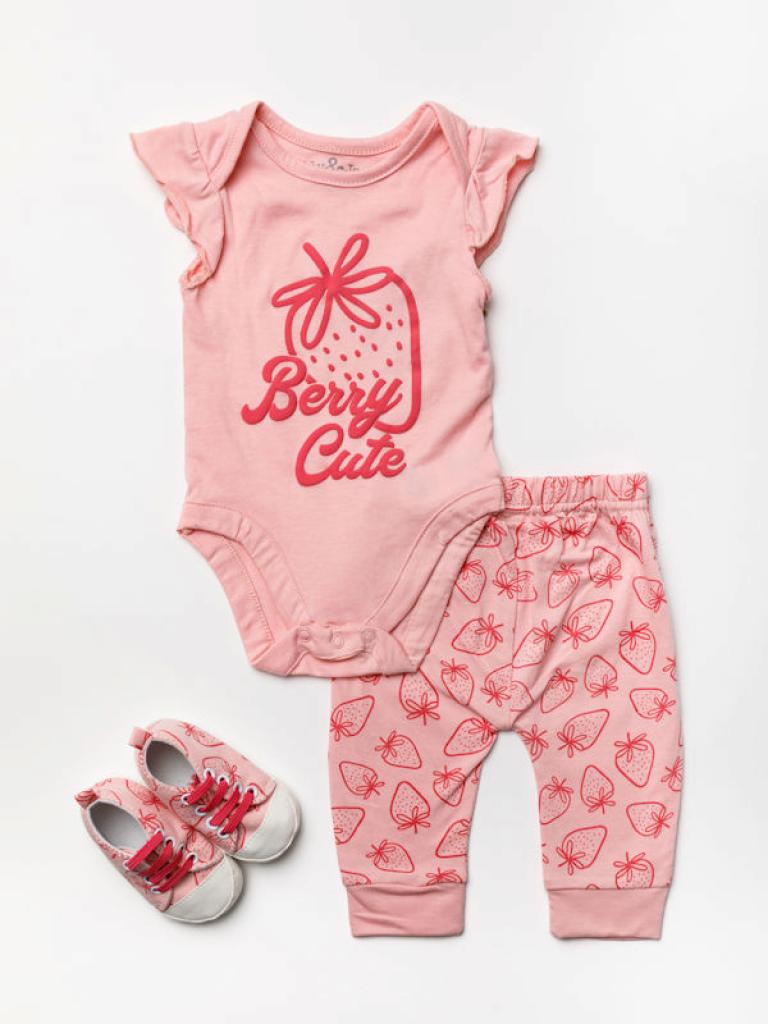 Lily & Jack  * LJW23896  Strawberry set and shoe (0-9 months)