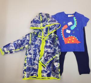 Lily & Jack R18755 5055578180574 LJ_R18755 Rainmac and outfit "Dinosaur" (12-36 months)