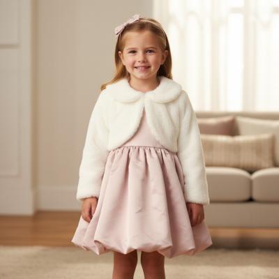 LMG11217-P  Puffball Dress and Jacket Set  (3-5 Years)