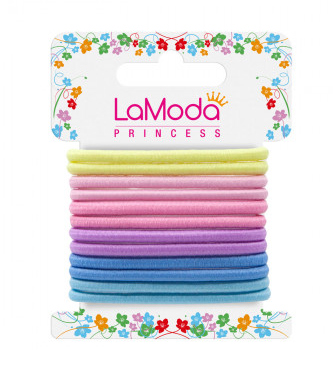 La Moda Princess  5018632260452 LMP243 Pastel Ponytailers